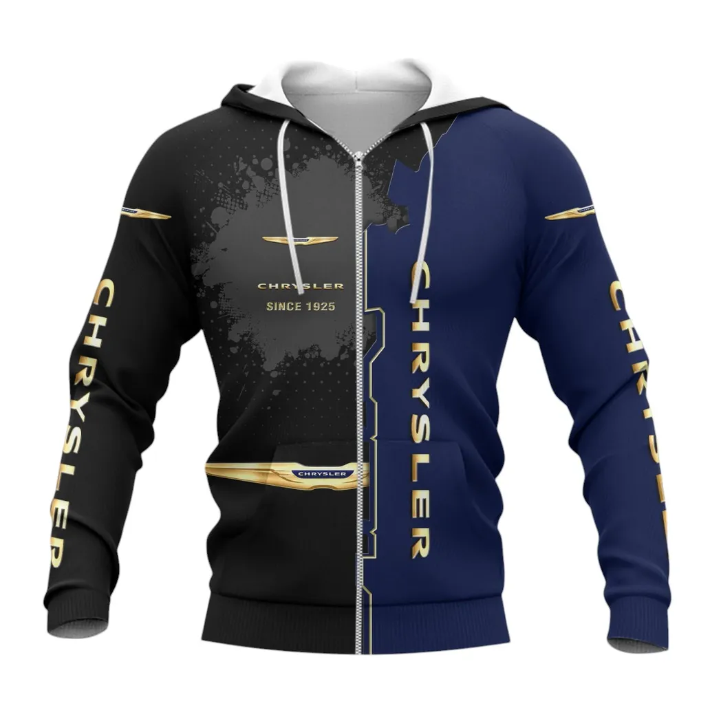 Chrysler Zipper Hoodie, Gift For Chrysler Lovers, Gift For Him, Husband, Boyfriend CAR44021725015-3