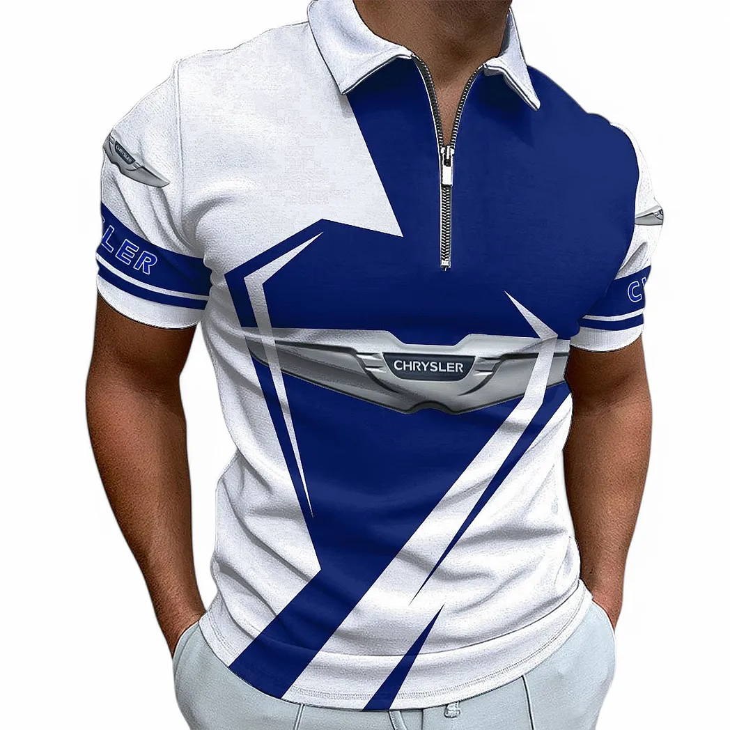 chrysler zipper polo shirt for men gift for chrysler fan car68022125967 tscmq