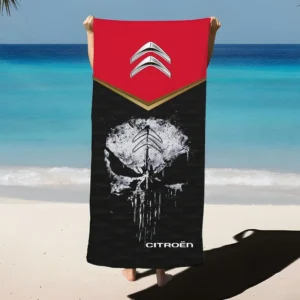 Citroen Beach Towel, Gift For Citroen Fan CAR17302252511
