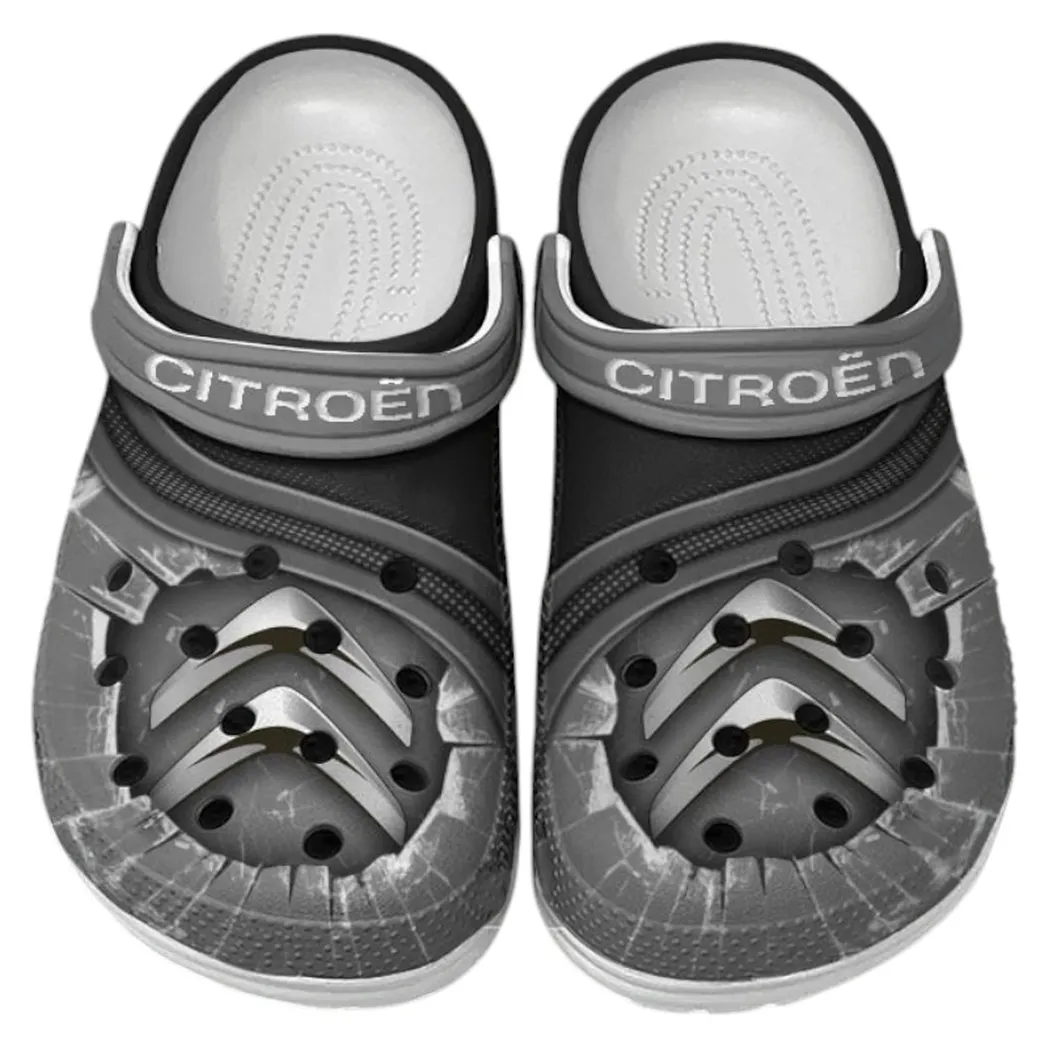 Citroen Crocs Clogs Men Women, Gift For Citroen Fan CAR188032025159 - Gray