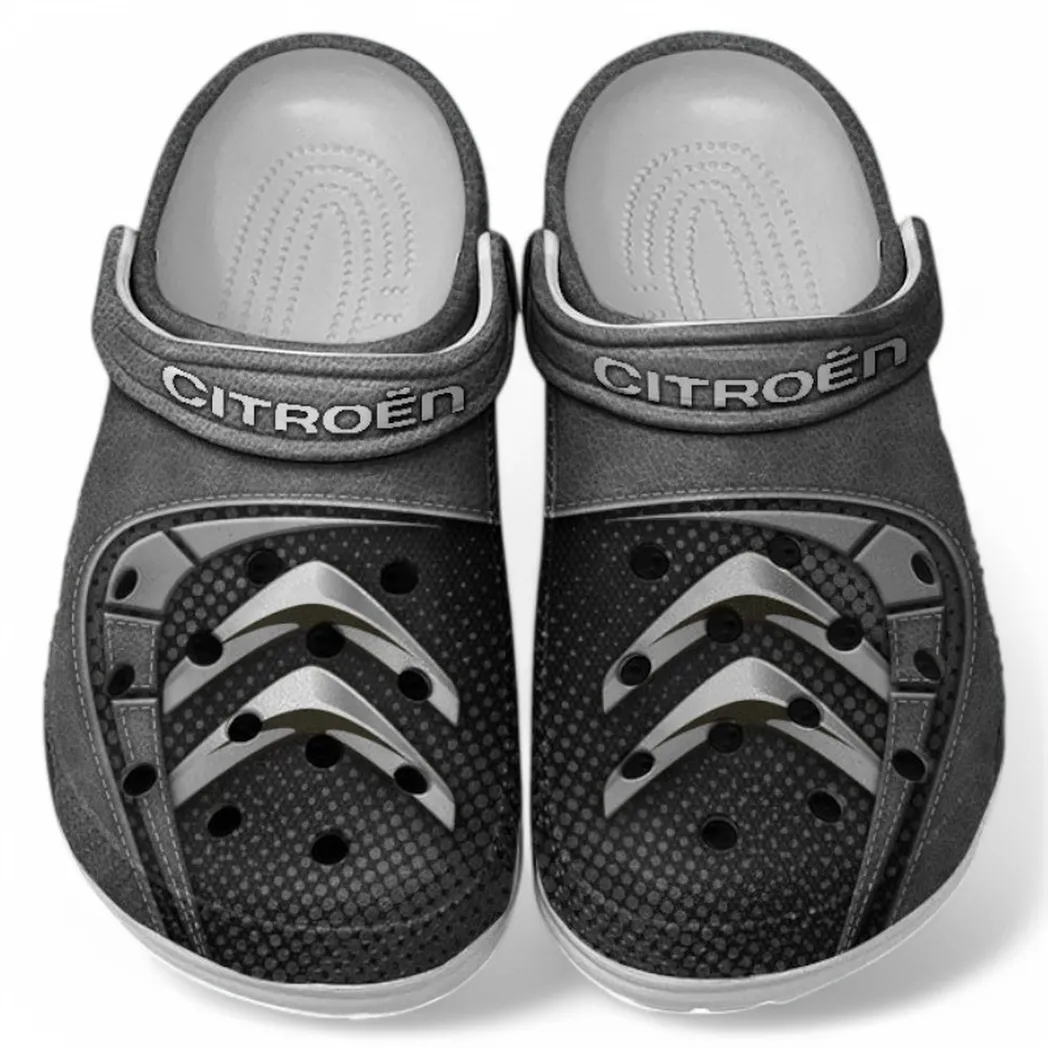 Citroen Crocs Sandals For Men Women, Gift For Citroen Fan CAR177031425590 - Gray