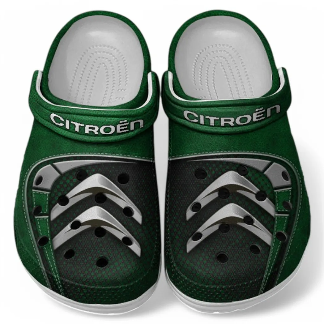 Citroen Crocs Sandals For Men Women, Gift For Citroen Fan CAR177031425590 - Green