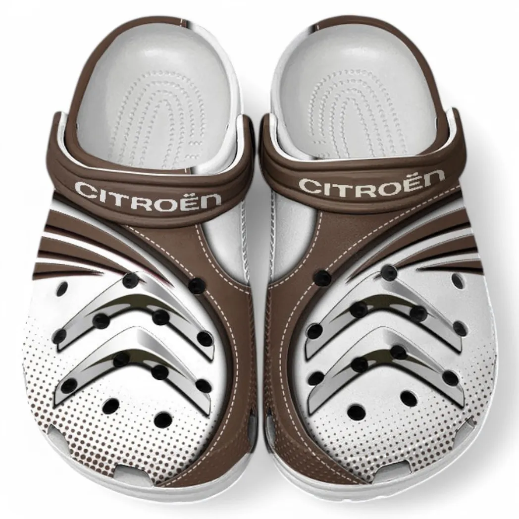 Citroen Crocs Sandals For Men Women, Gift For Citroen Fan CAR181031525744 - Brown