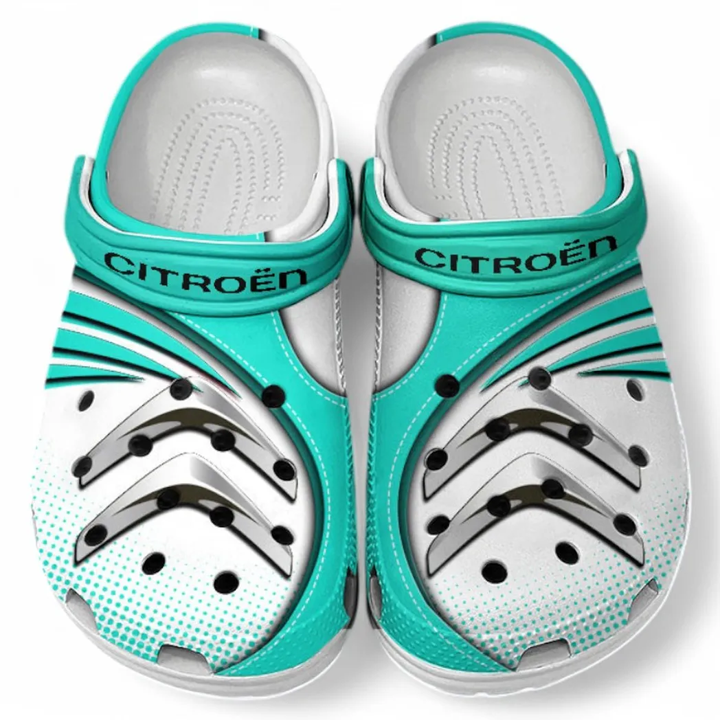 Citroen Crocs Sandals For Men Women, Gift For Citroen Fan CAR181031525744 - Cyan