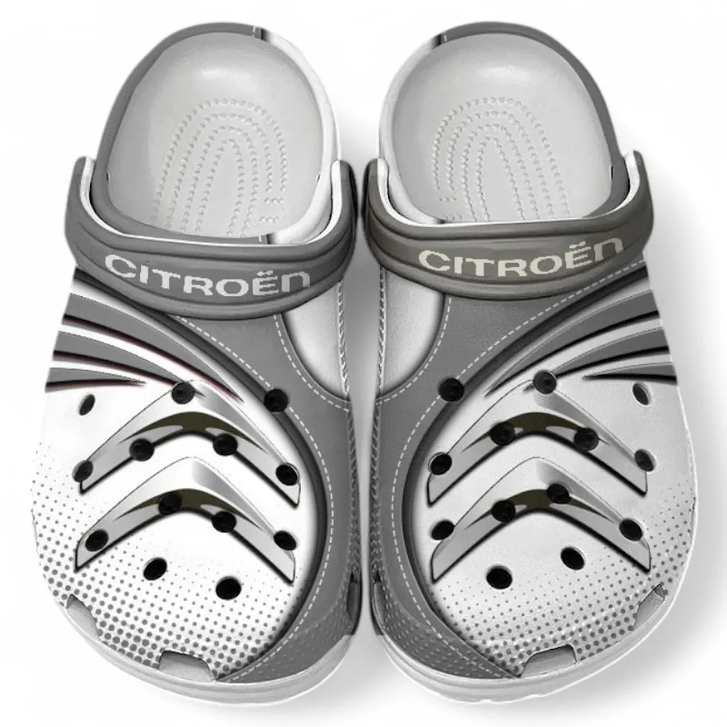 Citroen Crocs Sandals For Men Women, Gift For Citroen Fan CAR181031525744 - Gray