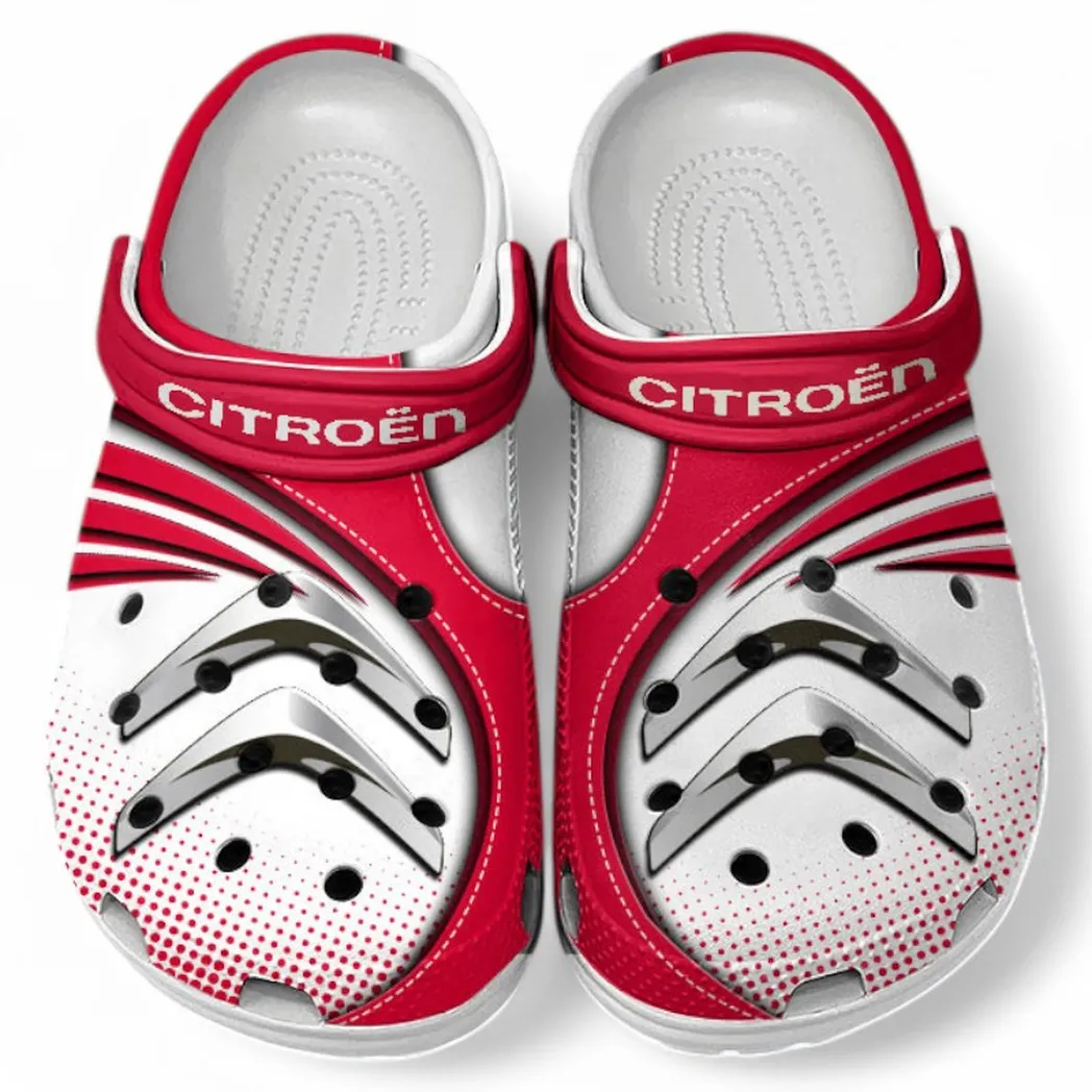 Citroen Crocs Sandals For Men Women, Gift For Citroen Fan CAR181031525744 - Red