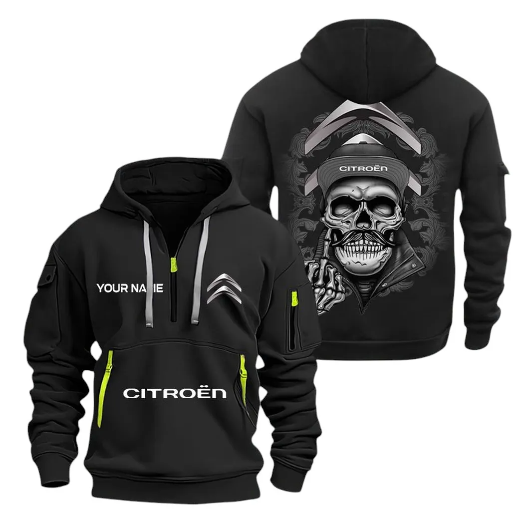 citroen half zip hoodie for men gift for citroen fan car166022625128 black c3ltw