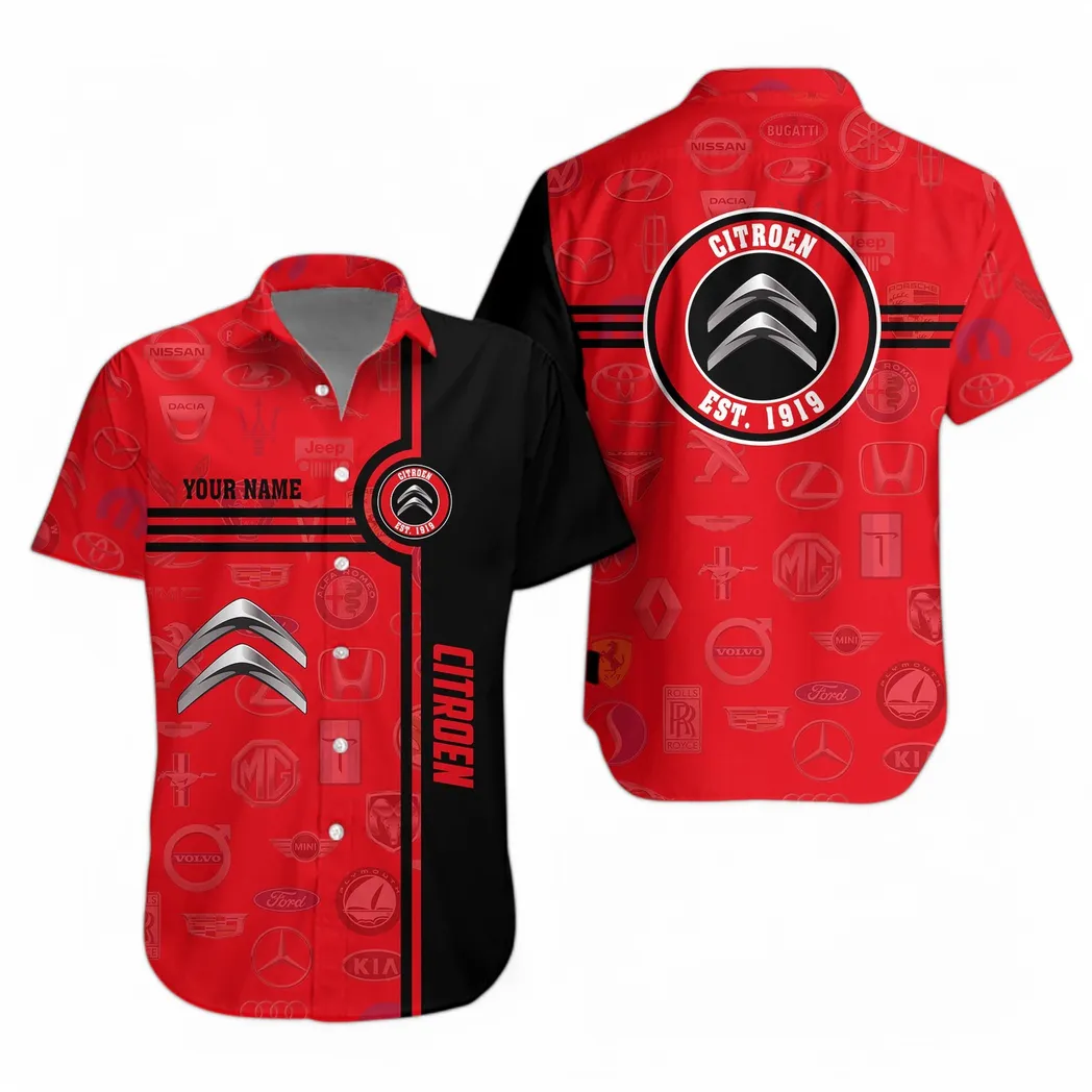 citroen hawaiian shirt for men all logo gift for citroen fan car174022525027 yclrr