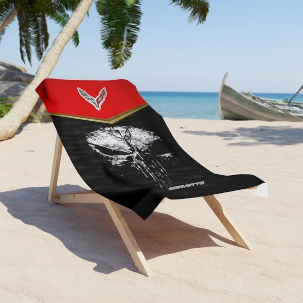 corvette beach towel gift for corvette lovers gift for him husband boyfriend car17302252513