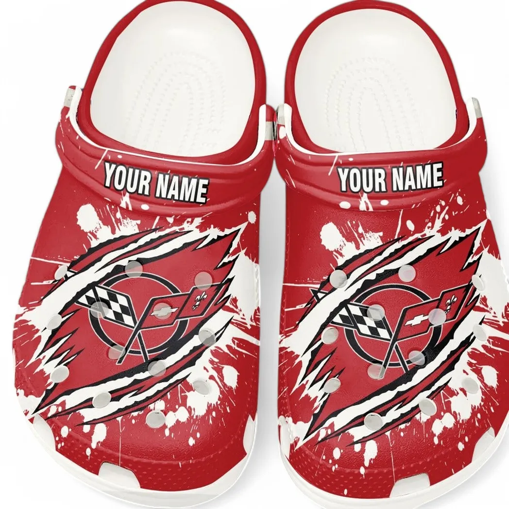 corvette c5 crocs gift for corvette c5 lovers gift for him husband boyfriend car5602192517 white iaum1