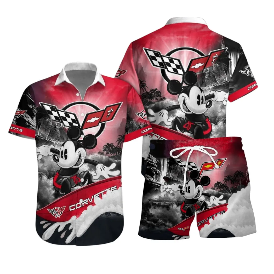 Corvette C5 Hawaiian Shirt Set, Gift For Corvette C5 Lovers, Gift For Him, Husband, Boyfriend CAR53030625021