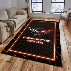 Corvette C5 Rug, All Over Print Carpet For Corvette C5 Lovers CAR5202192516 - Orange