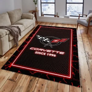 Corvette C5 Rug, All Over Print Carpet For Corvette C5 Lovers CAR5202192516 - Red