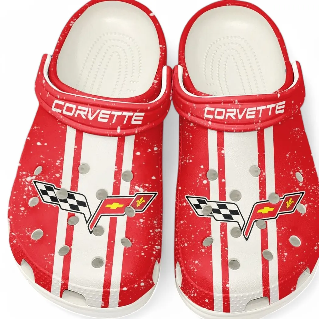 corvette c6 crocs gift for corvette c6 lovers gift for him husband boyfriend car62022025104 white