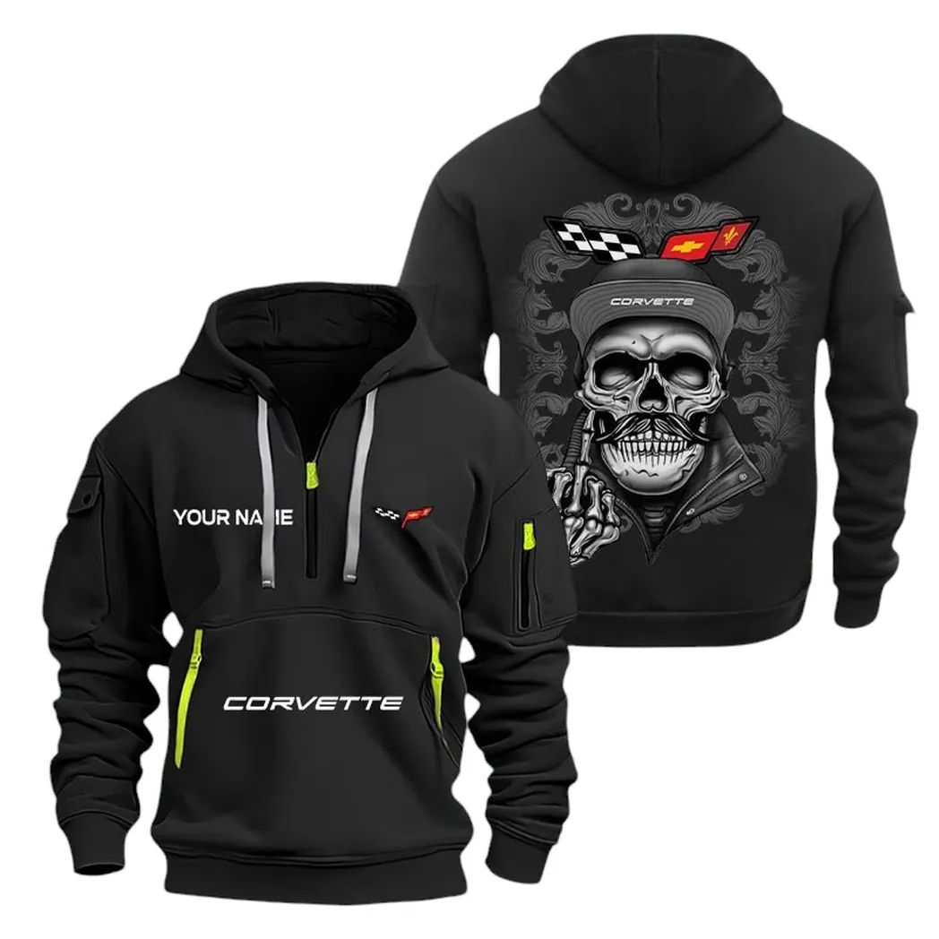 corvette c6 half zip hoodie for men gift for corvette c6 fan car166022625132 black r6aq2