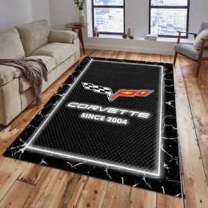 Corvette C6 Rug, All Over Print Carpet For Corvette C6 Lovers CAR5202192517 - Grey