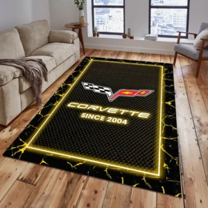 Corvette C6 Rug, All Over Print Carpet For Corvette C6 Lovers CAR5202192517 - Yellow