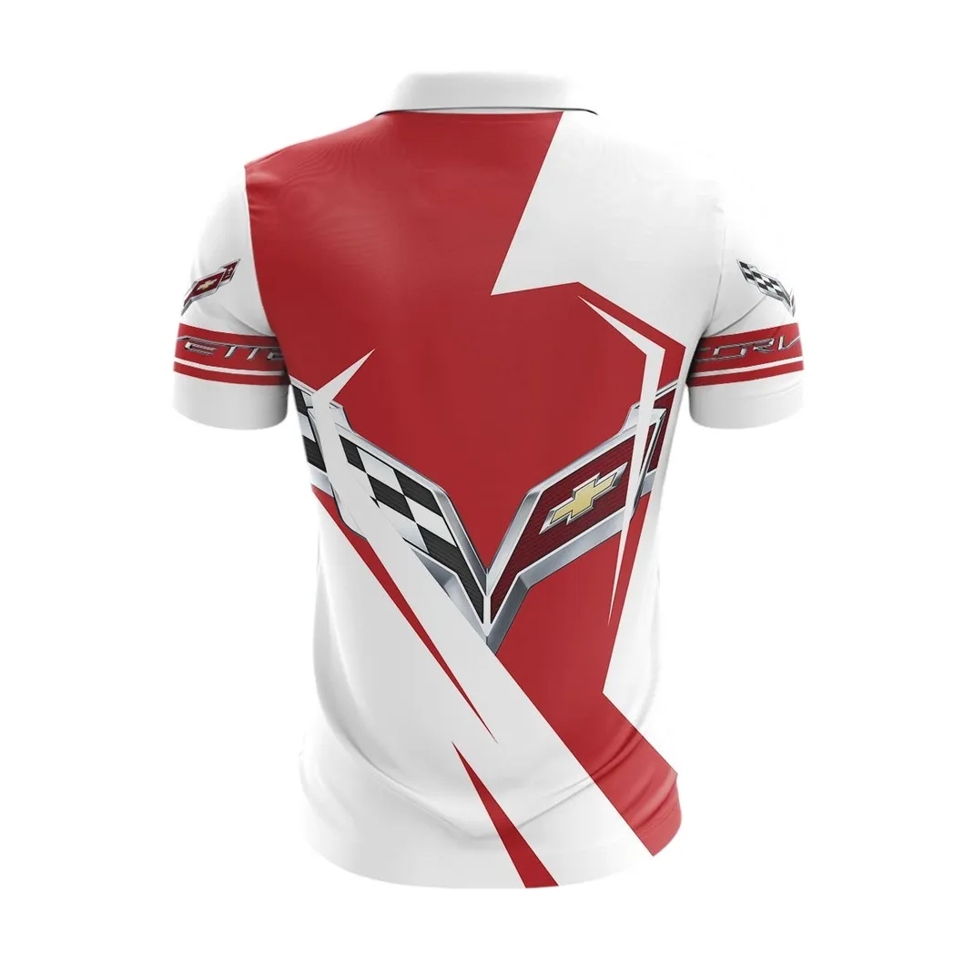 corvette c7 zipper polo shirt gift for corvette c7 lovers gift for him husband boyfriend car3202122544 yoawv