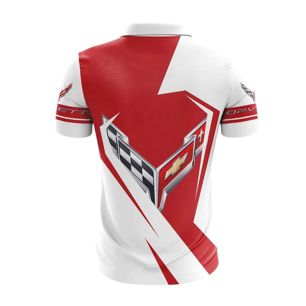 corvette c8 zipper polo shirt gift for corvette c8 lovers gift for him husband boyfriend car3202122517 mhhiq