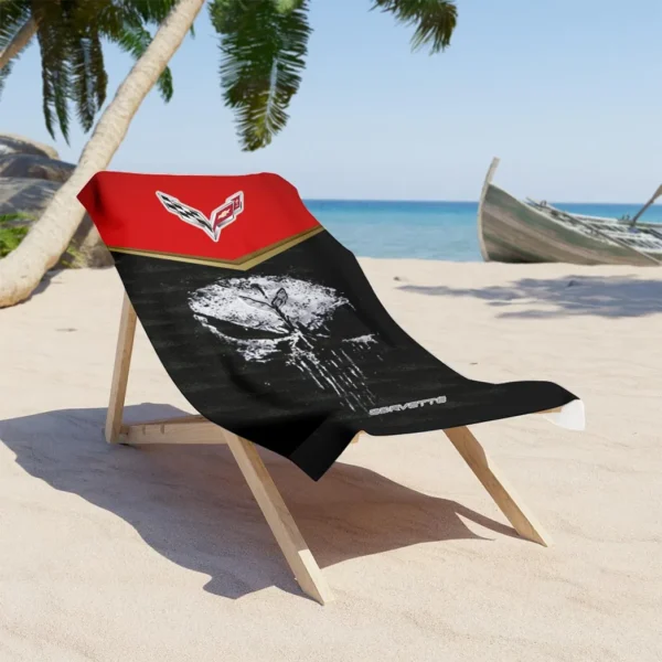 corvette old beach towel gift for corvette old lovers gift for him husband boyfriend car17302252514 8s8qu