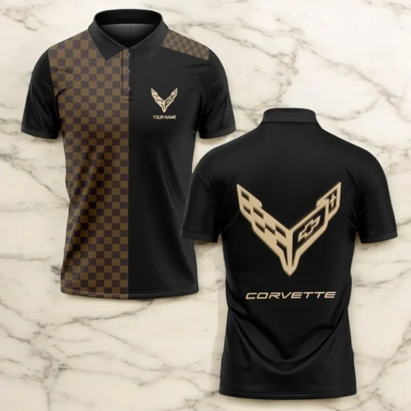 corvette polo shirt lv style gift for corvette lovers car176022525888 sqh8a
