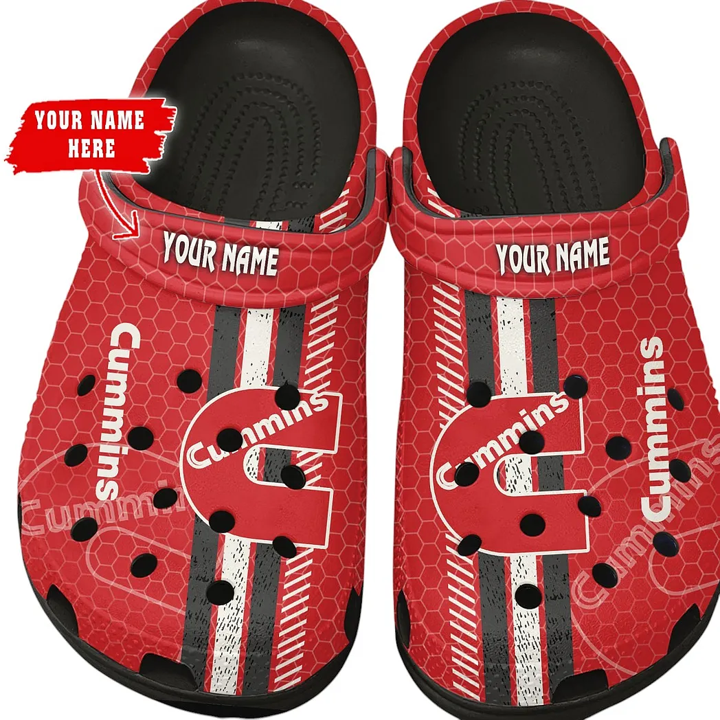 Cummins Crocs Shoes Gift For Cummins Lovers, Birthday Gift For Husband, Boyfriend CAR82022025580 - Black