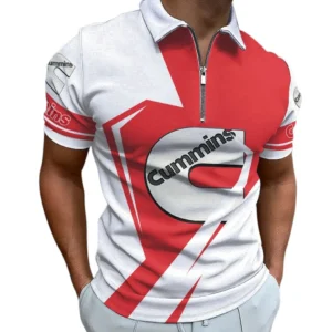 Cummins Zipper Polo Shirt, All Over Print Shirt For Cummins Fan CAR3202122583