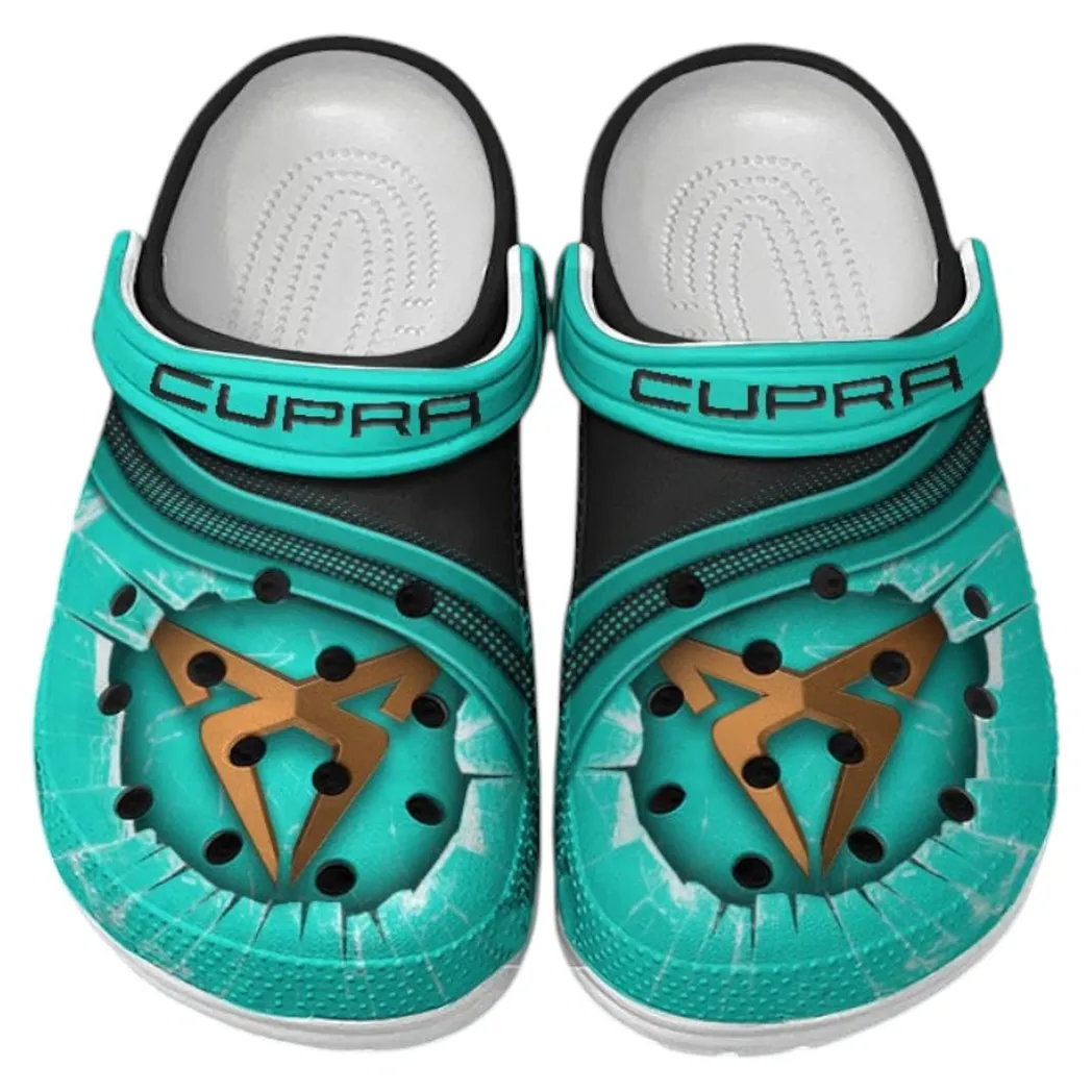 Cupra Crocs Clogs Men Women, Gift For Cupra Fan CAR188032025162 - Cyan