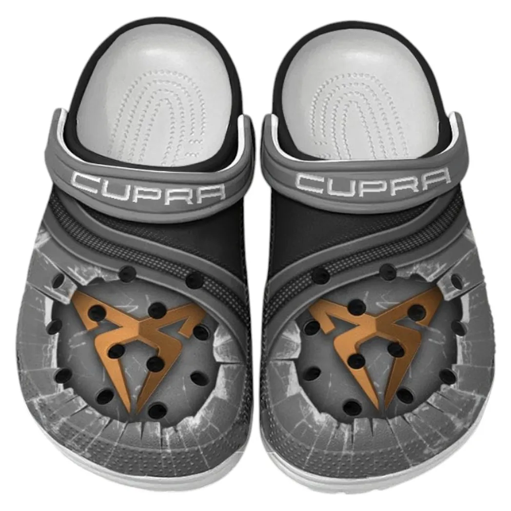 Cupra Crocs Clogs Men Women, Gift For Cupra Fan CAR188032025162 - Gray