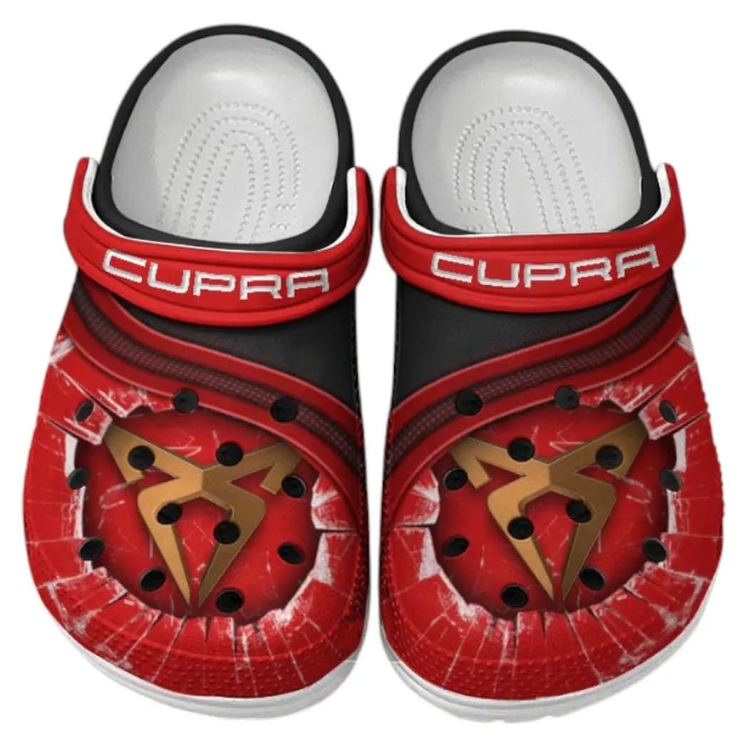 Cupra Crocs Clogs Men Women, Gift For Cupra Fan CAR188032025162 - Red