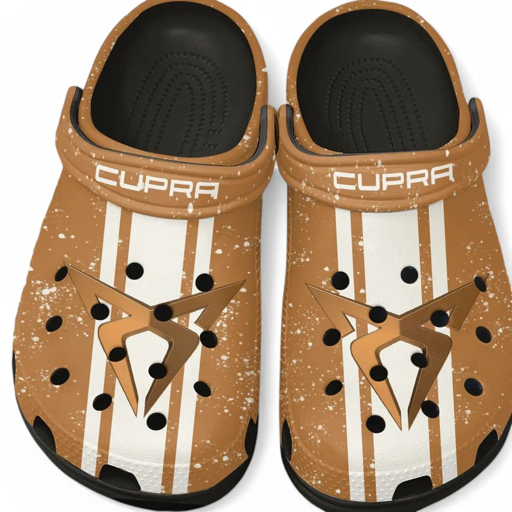 Cupra Crocs, Gift For Cupra Lovers, Gift For Him, Husband, Boyfriend CAR62022025085 - Black