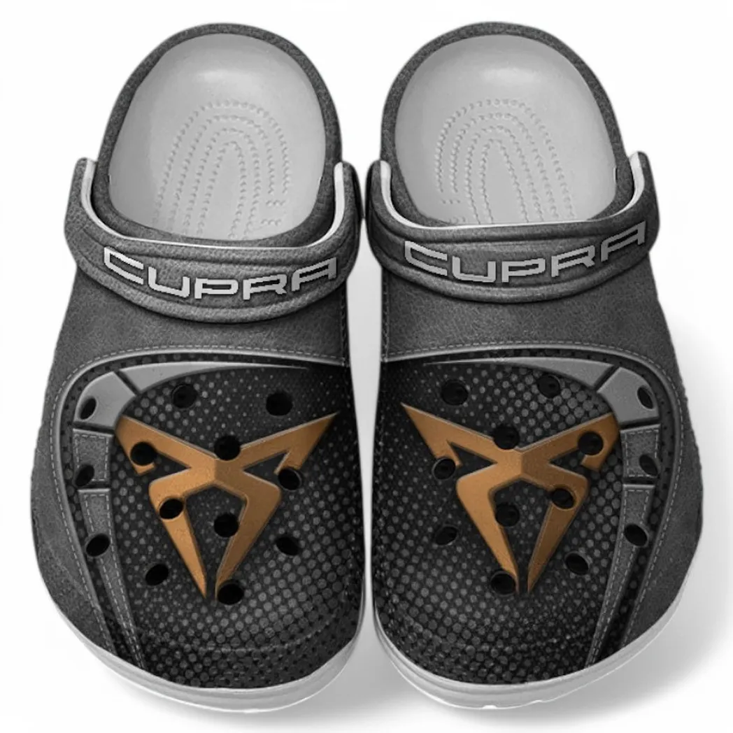 Cupra Crocs Sandals For Men Women, Gift For Cupra Fan CAR177031425599 - Gray