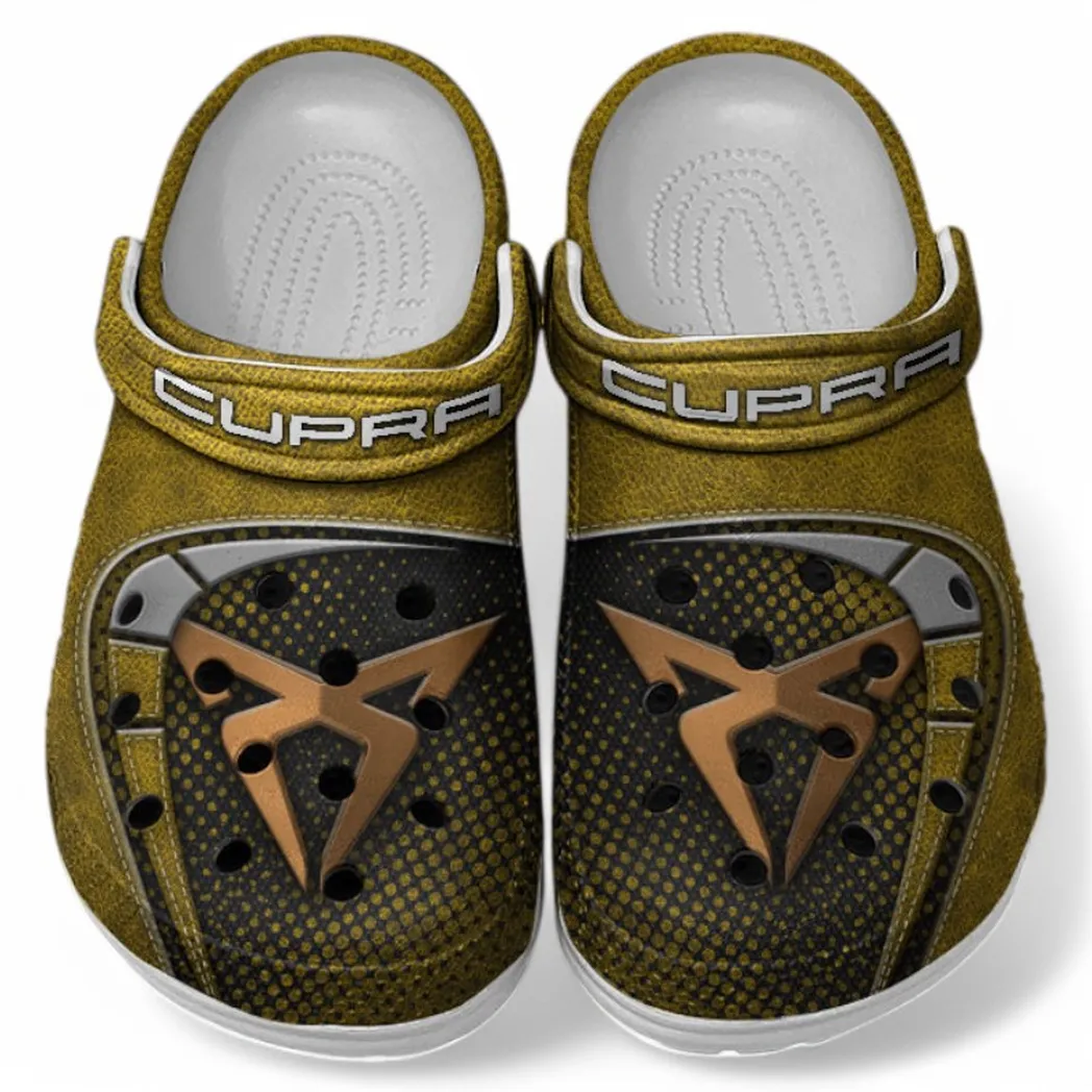 Cupra Crocs Sandals For Men Women, Gift For Cupra Fan CAR177031425599 - Yellow