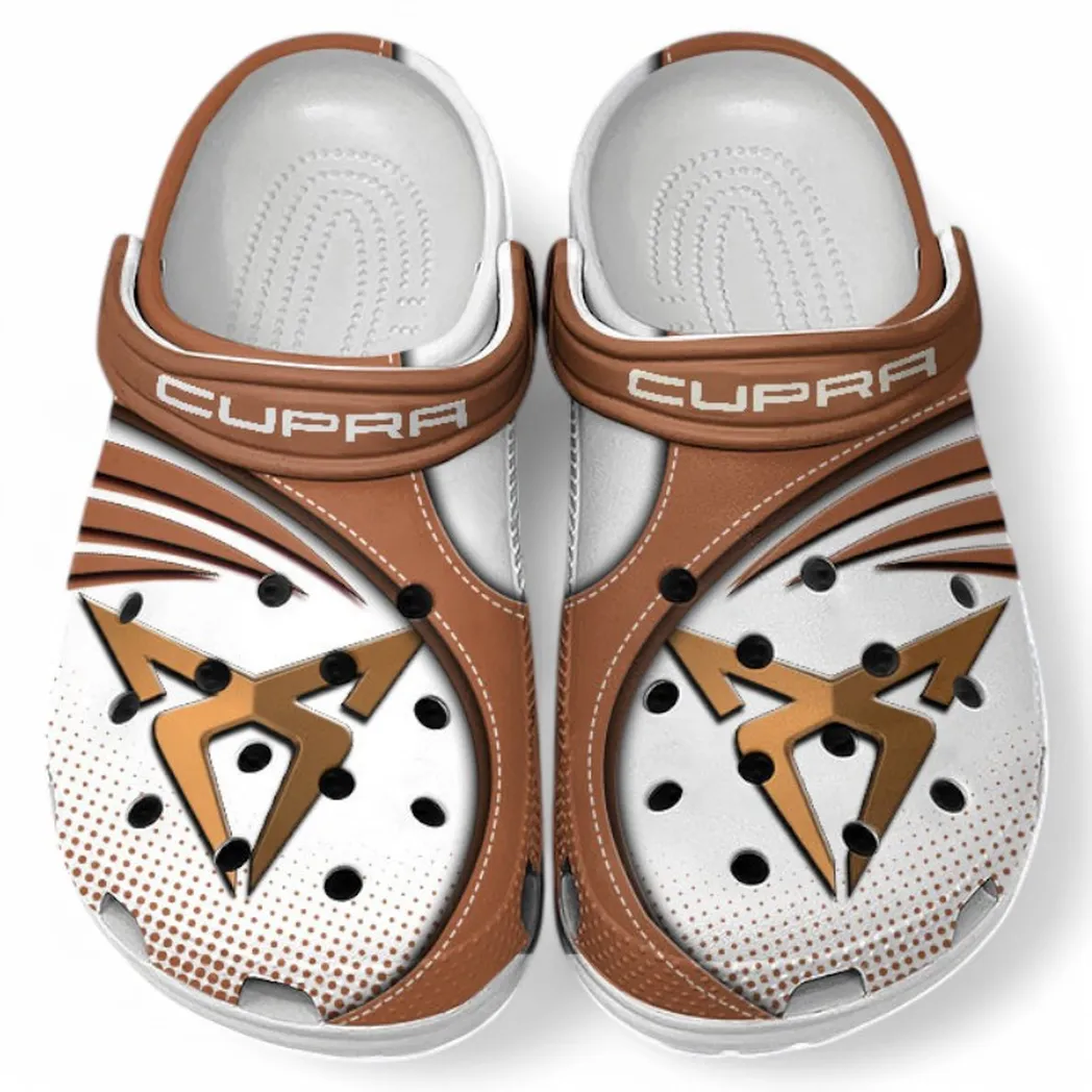 Cupra Crocs Sandals For Men Women, Gift For Cupra Fan CAR181031525731 - Brown