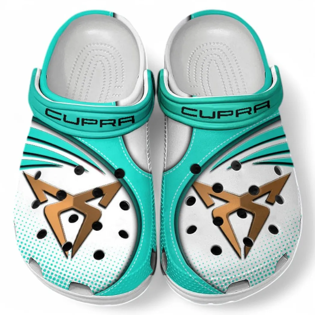 Cupra Crocs Sandals For Men Women, Gift For Cupra Fan CAR181031525731 - Cyan