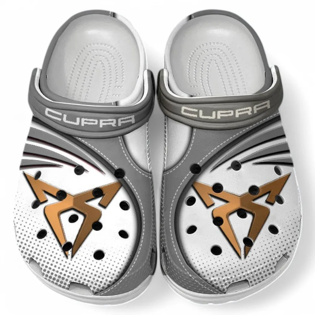 Cupra Crocs Sandals For Men Women, Gift For Cupra Fan CAR181031525731 - Gray