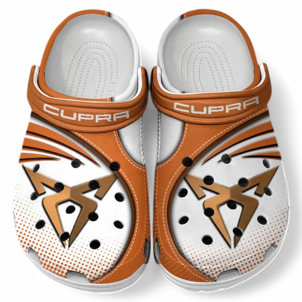 Cupra Crocs Sandals For Men Women, Gift For Cupra Fan CAR181031525731 - Orange