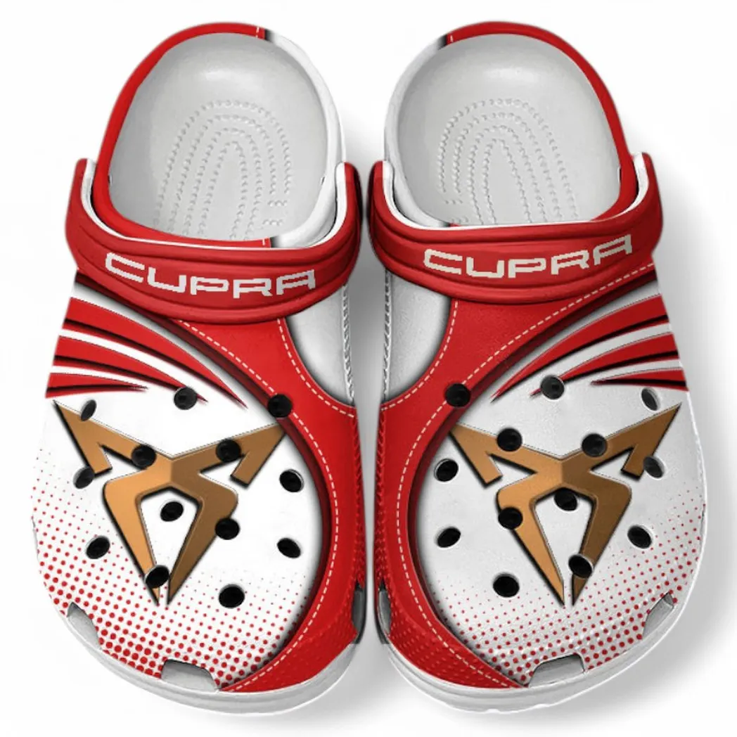 Cupra Crocs Sandals For Men Women, Gift For Cupra Fan CAR181031525731 - Red