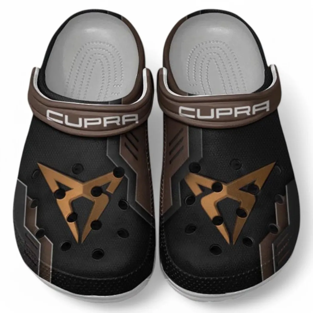 Cupra Crocs Shoes, Clogs Men Women, Gift For Cupra Fan CAR185031525274 - Brown
