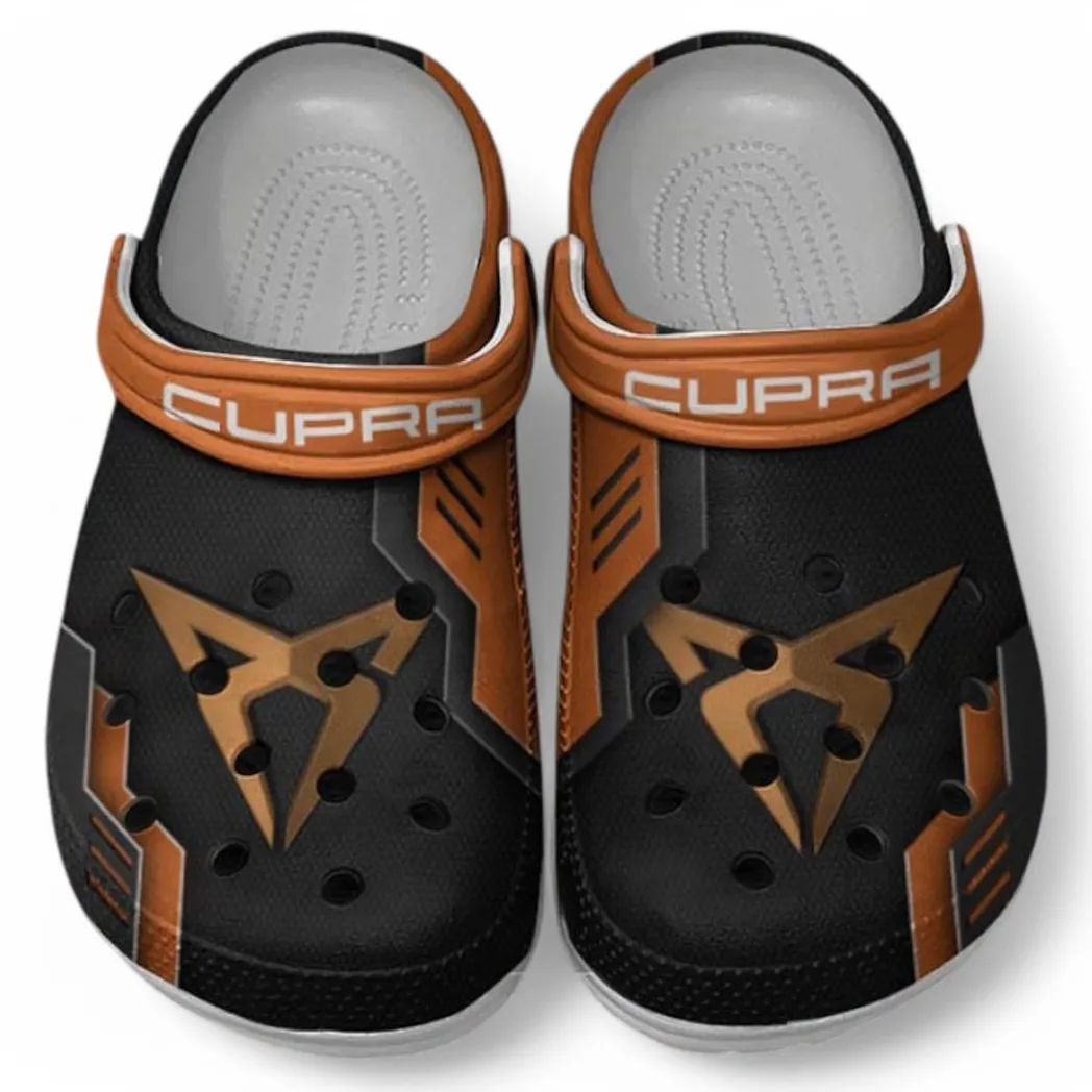 Cupra Crocs Shoes, Clogs Men Women, Gift For Cupra Fan CAR185031525274 - Orange