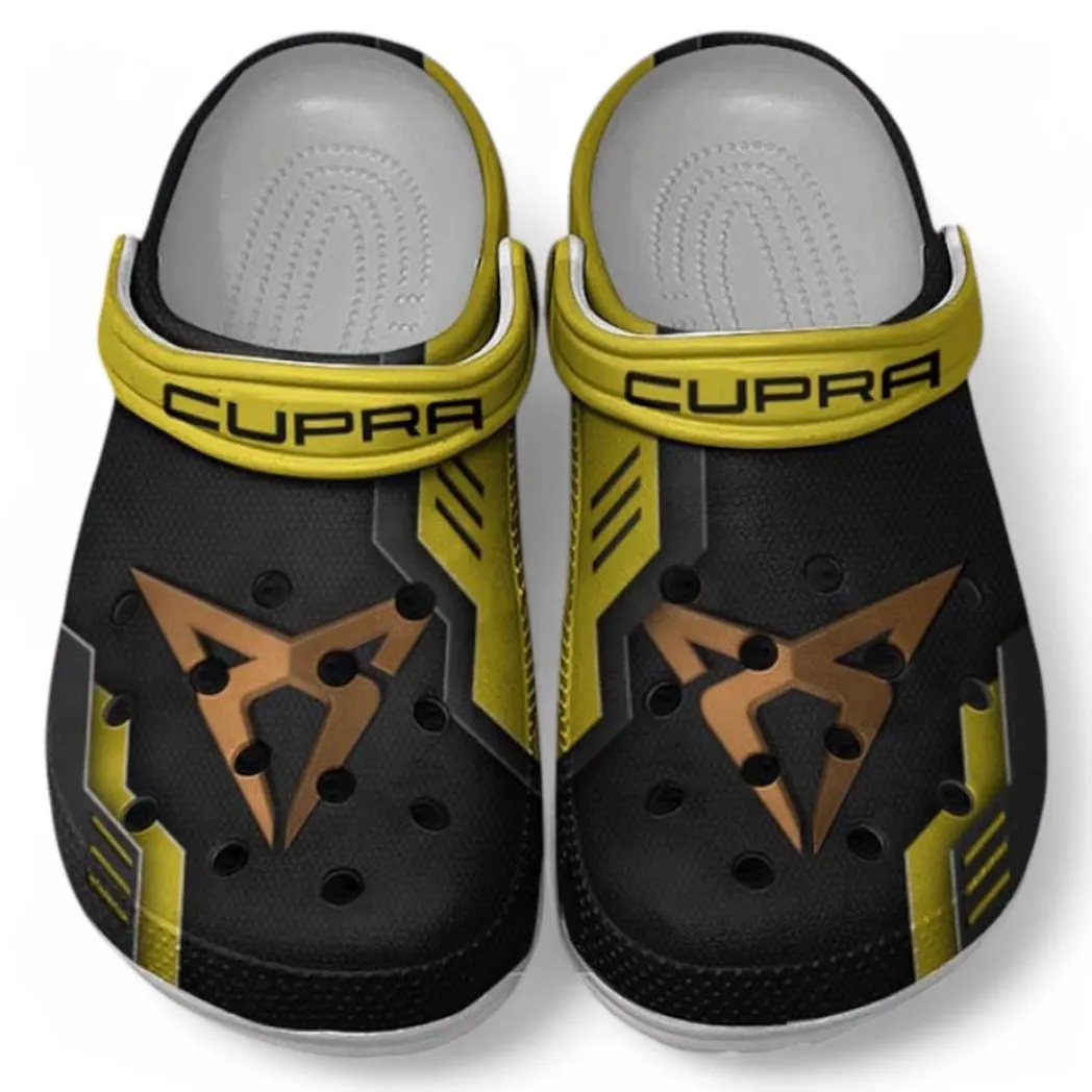 Cupra Crocs Shoes, Clogs Men Women, Gift For Cupra Fan CAR185031525274 - Yellow