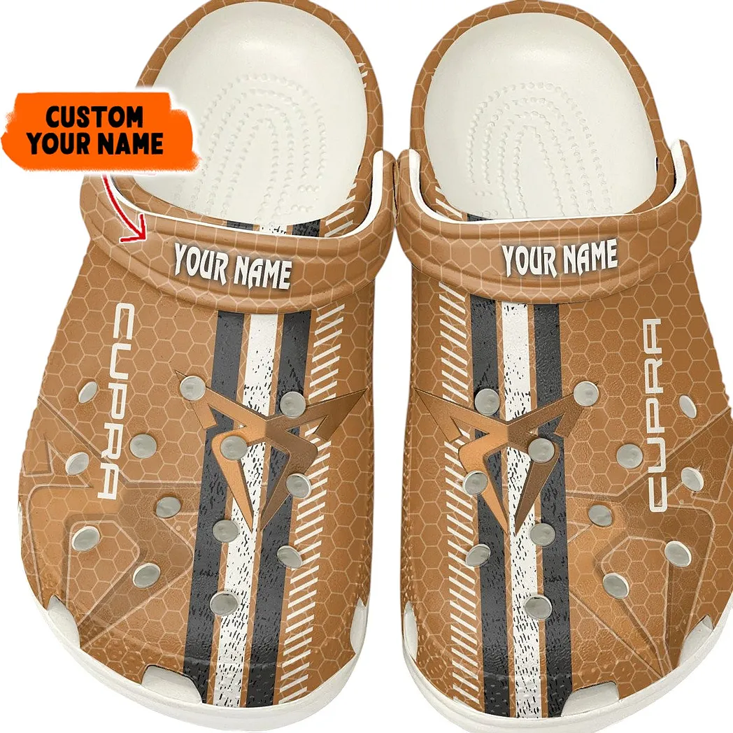 cupra crocs shoes gift for cupra lovers birthday gift for husband boyfriend car82022025581 white c43ef