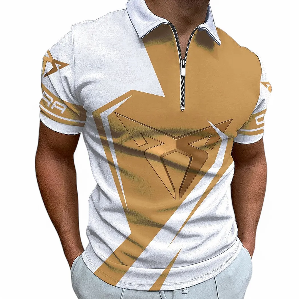 cupra zipper polo shirt for men gift for cupra fan car68022125966 zgu7b