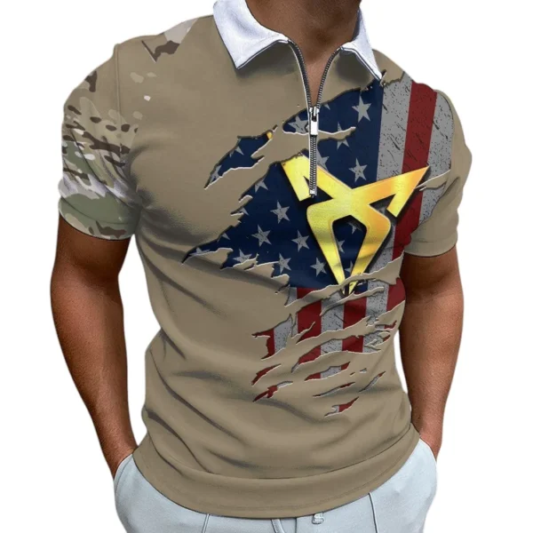 cupra zipper polo shirt gift for cupra lovers gift for him husband boyfriend car340213025 1 dy1wk
