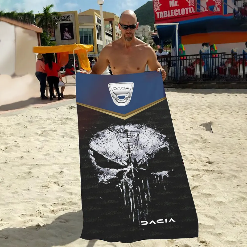 dacia beach towel gift for dacia lovers gift for him husband boyfriend car17302252516 elghe
