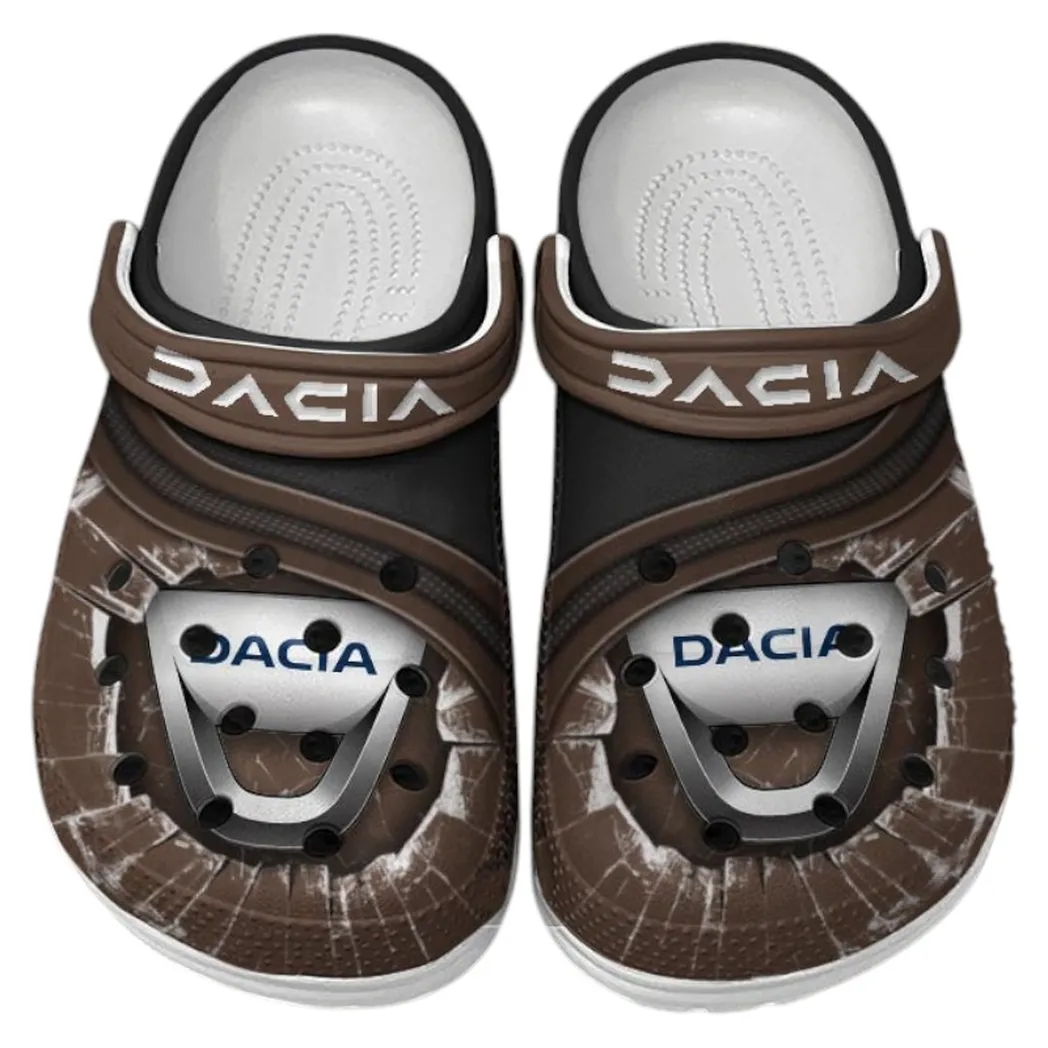 Dacia Crocs Clogs Men Women, Gift For Dacia Fan CAR188032025132 - Brown