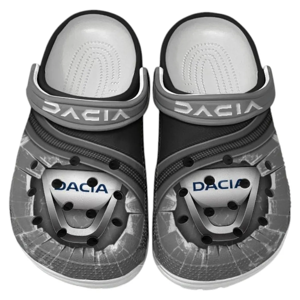 Dacia Crocs Clogs Men Women, Gift For Dacia Fan CAR188032025132 - Gray