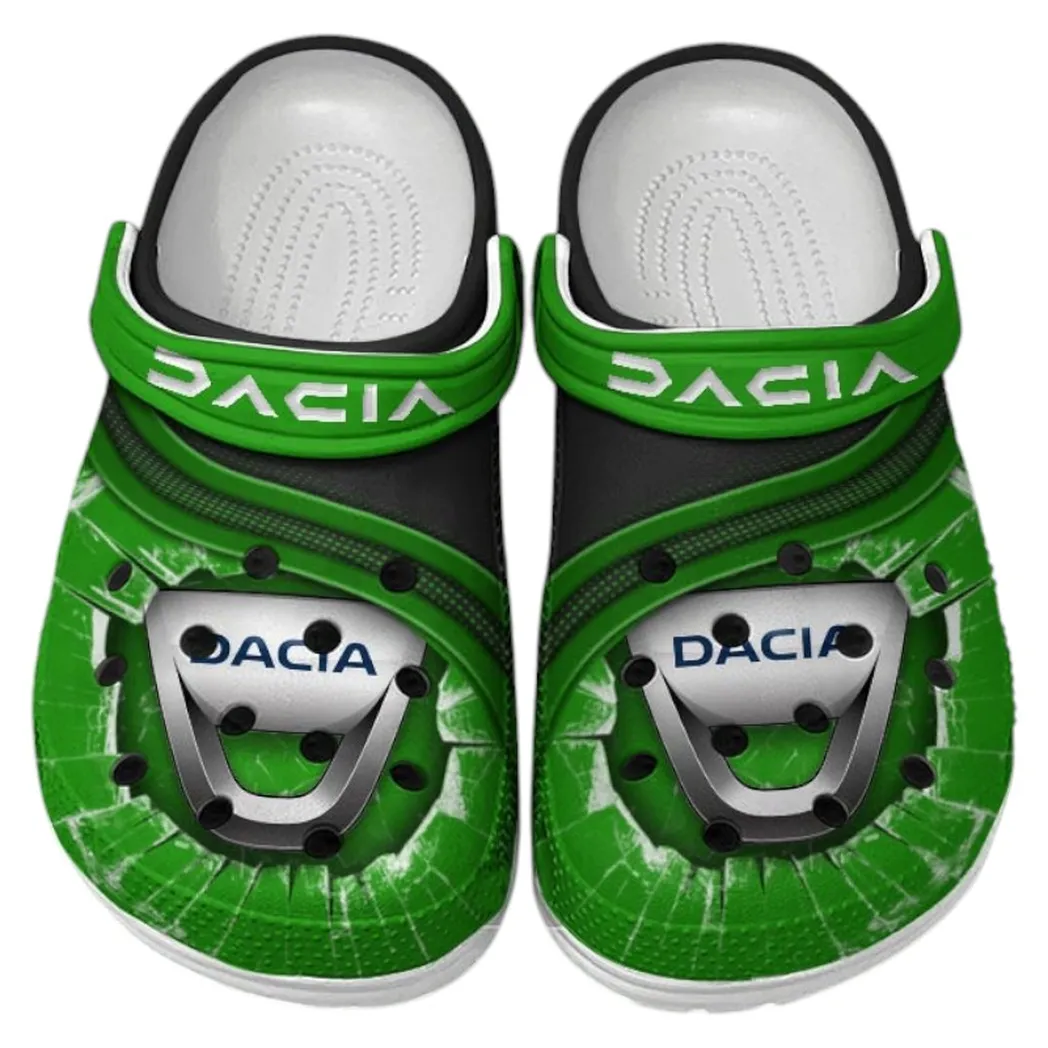 Dacia Crocs Clogs Men Women, Gift For Dacia Fan CAR188032025132 - Green