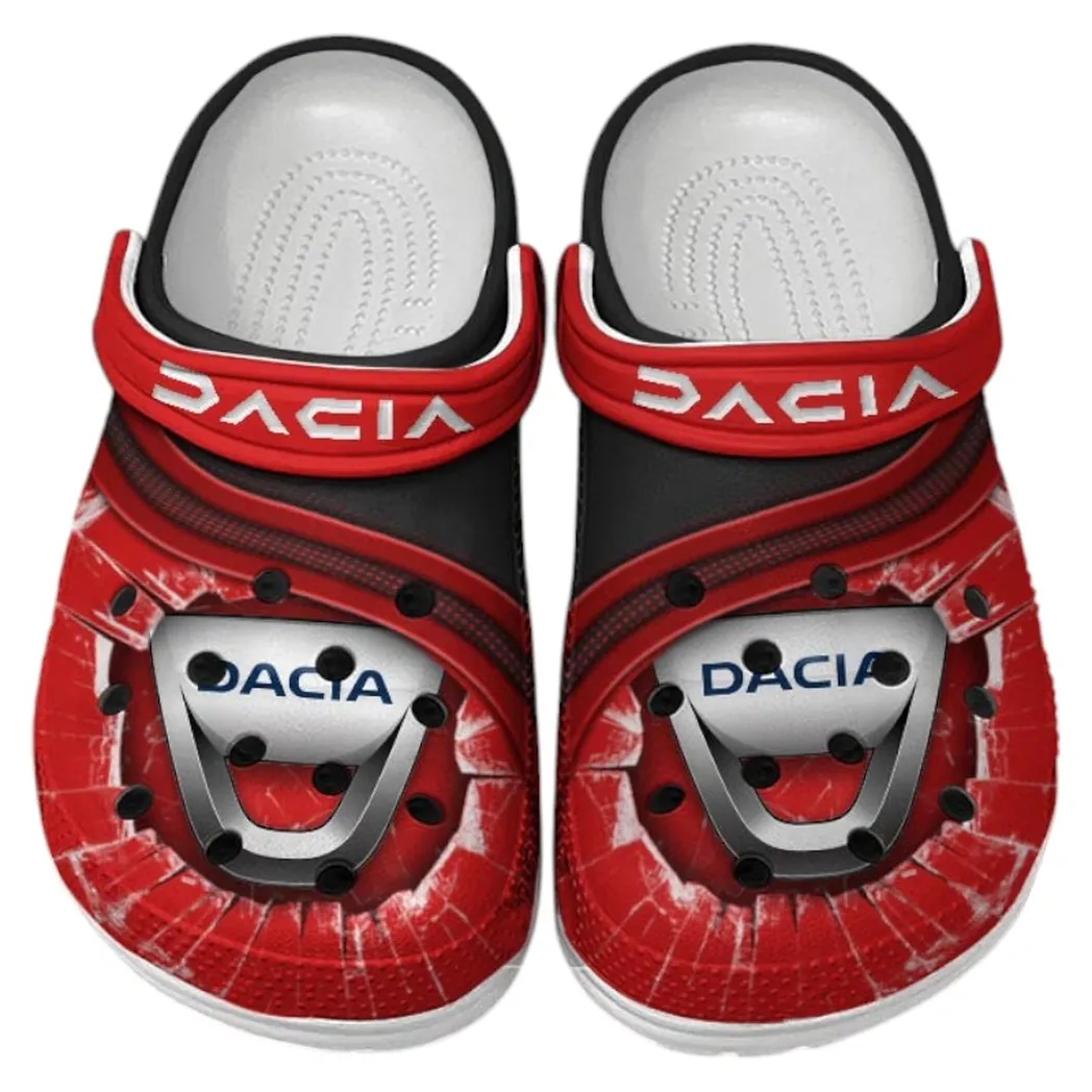 Dacia Crocs Clogs Men Women, Gift For Dacia Fan CAR188032025132 - Red