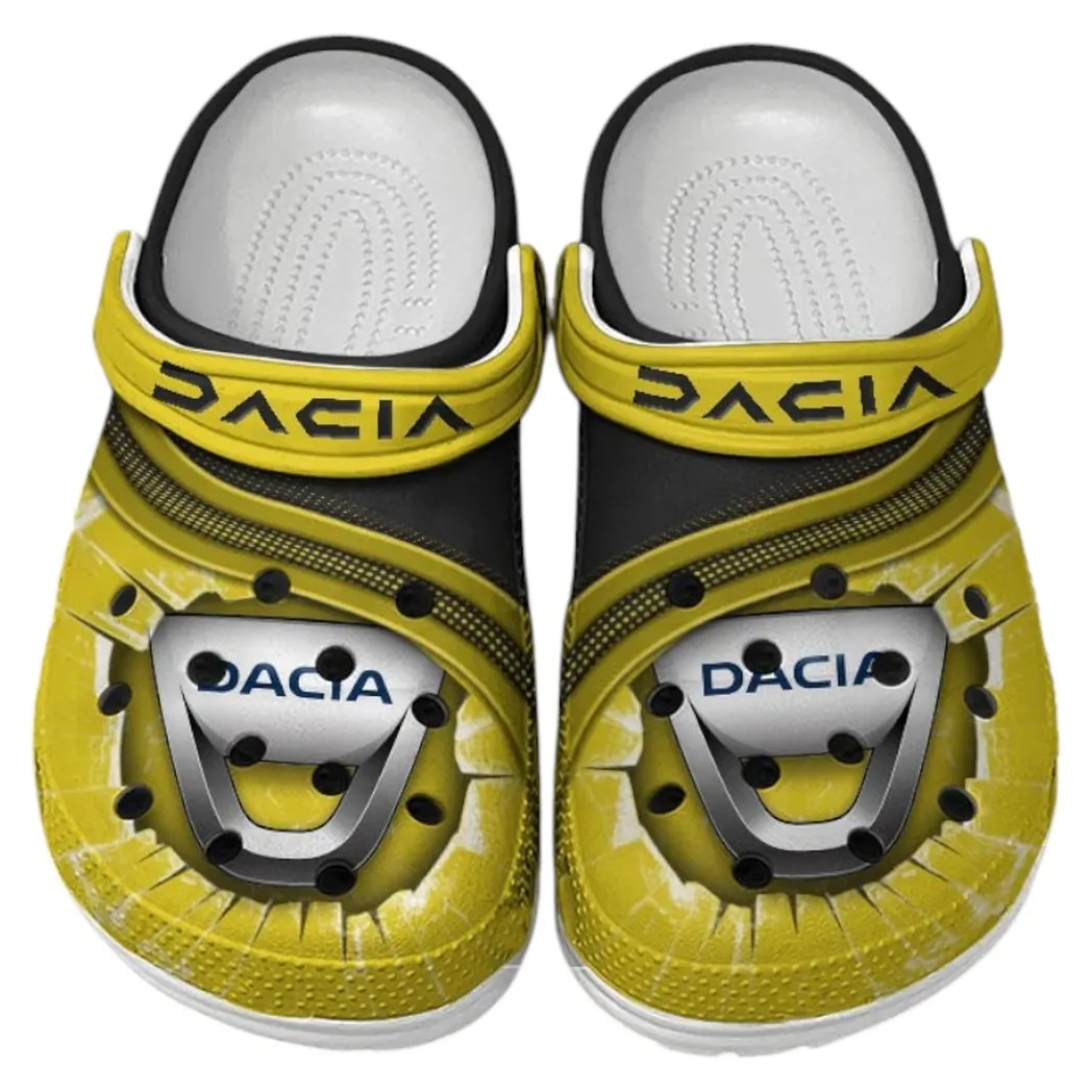 Dacia Crocs Clogs Men Women, Gift For Dacia Fan CAR188032025132 - Yellow